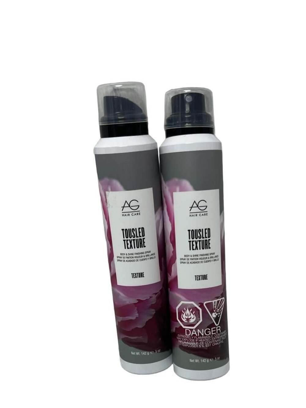 Set of 2 AG Hair Care Tousled Texture Body & Shine Finishing Spray 5 oz